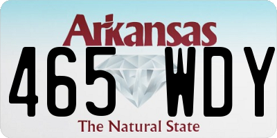 AR license plate 465WDY