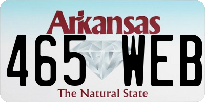 AR license plate 465WEB