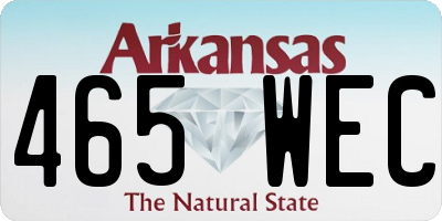 AR license plate 465WEC