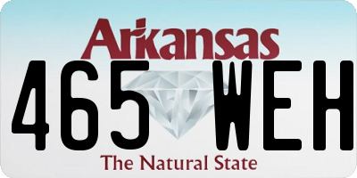 AR license plate 465WEH