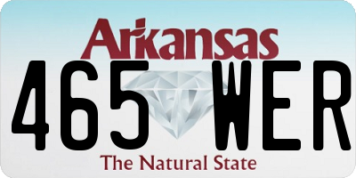 AR license plate 465WER