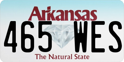 AR license plate 465WES