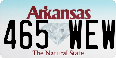 AR license plate 465WEW