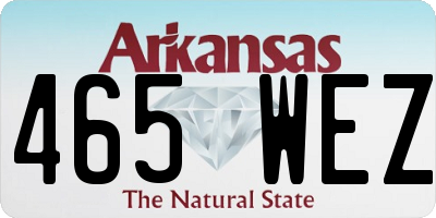 AR license plate 465WEZ