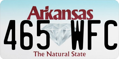 AR license plate 465WFC