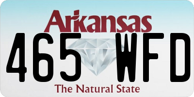 AR license plate 465WFD