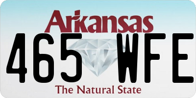 AR license plate 465WFE