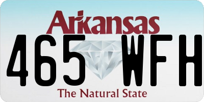 AR license plate 465WFH