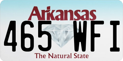 AR license plate 465WFI