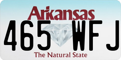 AR license plate 465WFJ
