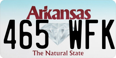 AR license plate 465WFK