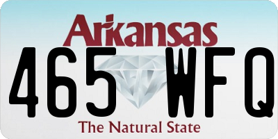 AR license plate 465WFQ