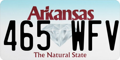 AR license plate 465WFV