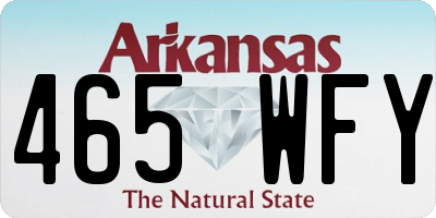 AR license plate 465WFY