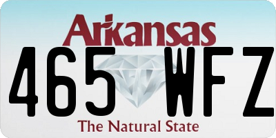 AR license plate 465WFZ