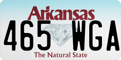 AR license plate 465WGA