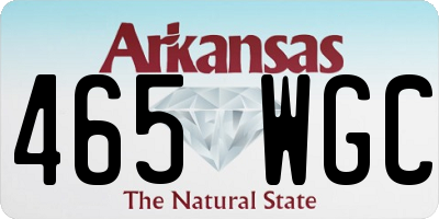 AR license plate 465WGC
