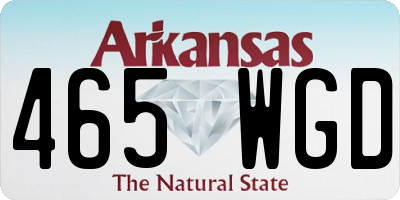 AR license plate 465WGD