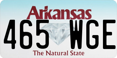 AR license plate 465WGE