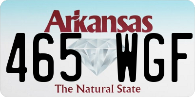 AR license plate 465WGF