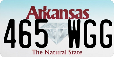 AR license plate 465WGG