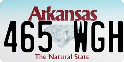 AR license plate 465WGH