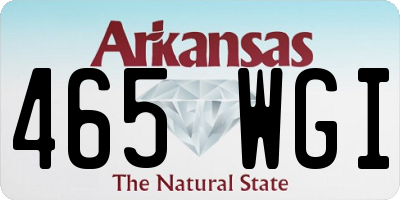 AR license plate 465WGI