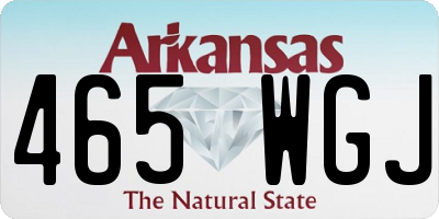 AR license plate 465WGJ