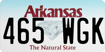 AR license plate 465WGK