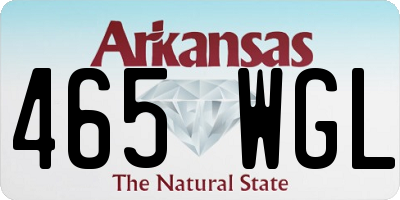 AR license plate 465WGL