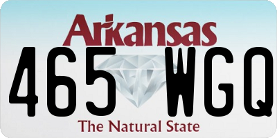 AR license plate 465WGQ