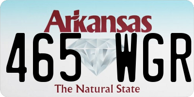 AR license plate 465WGR