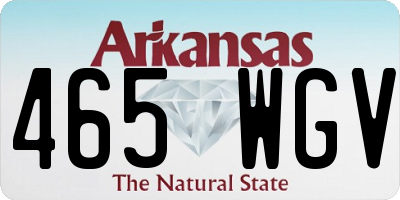 AR license plate 465WGV