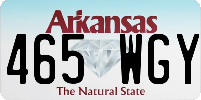 AR license plate 465WGY