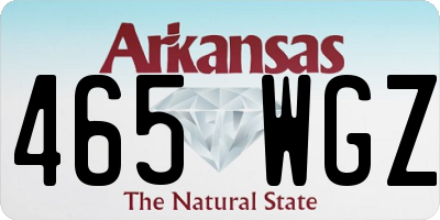 AR license plate 465WGZ