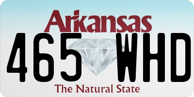 AR license plate 465WHD