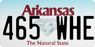 AR license plate 465WHE