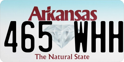 AR license plate 465WHH