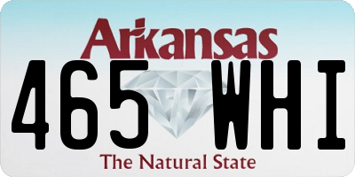 AR license plate 465WHI
