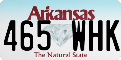 AR license plate 465WHK