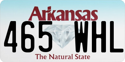 AR license plate 465WHL