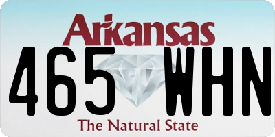 AR license plate 465WHN