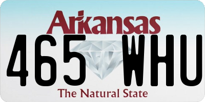 AR license plate 465WHU