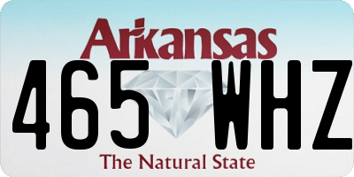 AR license plate 465WHZ