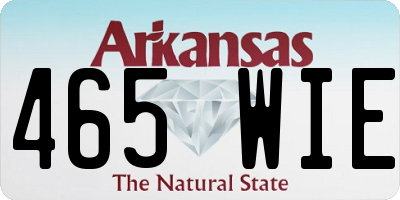 AR license plate 465WIE