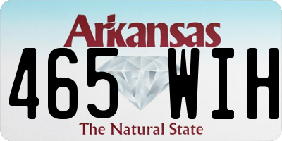 AR license plate 465WIH