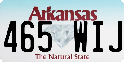 AR license plate 465WIJ