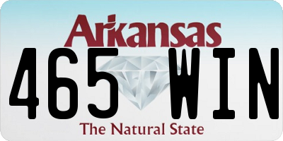AR license plate 465WIN