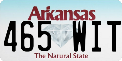 AR license plate 465WIT