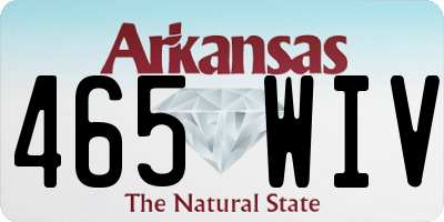 AR license plate 465WIV